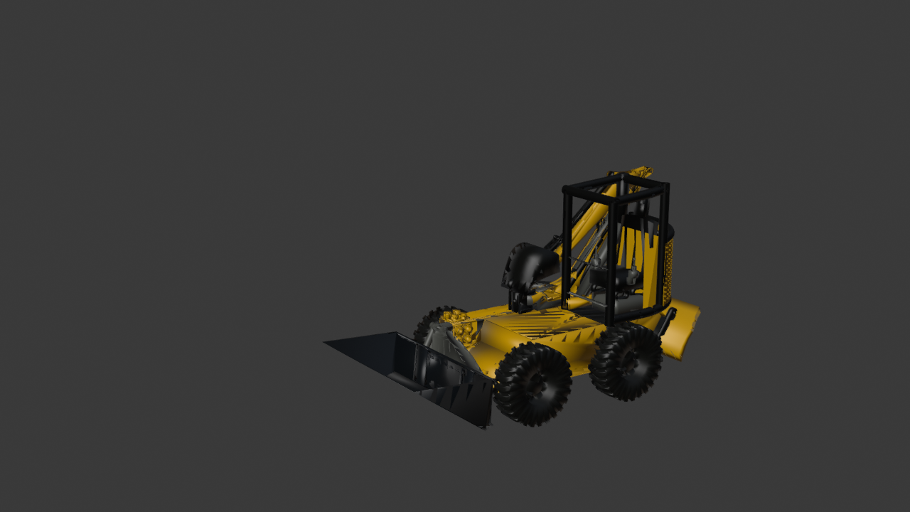 TeraHandler multipurpose construction machine in yellow and black, shown from a front three-quarter view